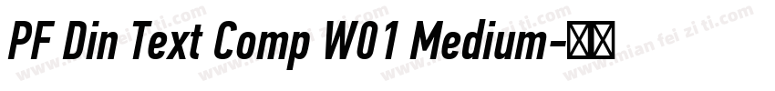 PF Din Text Comp W01 Medium字体转换